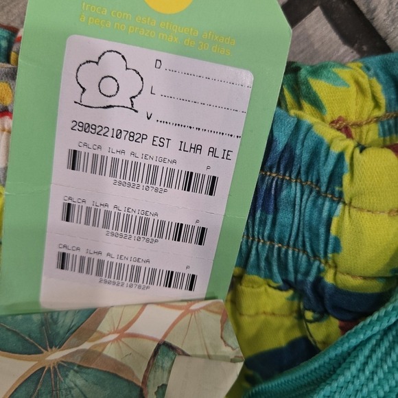 Farm Rio Ilha Alienígena Print Pants NWT Size P (Small) - Picture 2 of 8